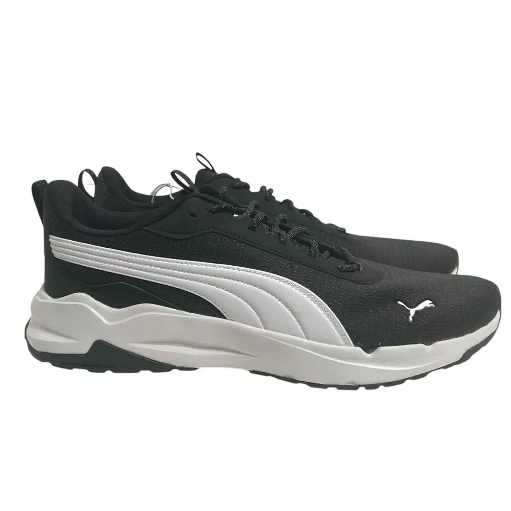 Puma Zip C Men's 12 Black White Mesh Athletic Sneakers NWOB Sportcore Athleisure